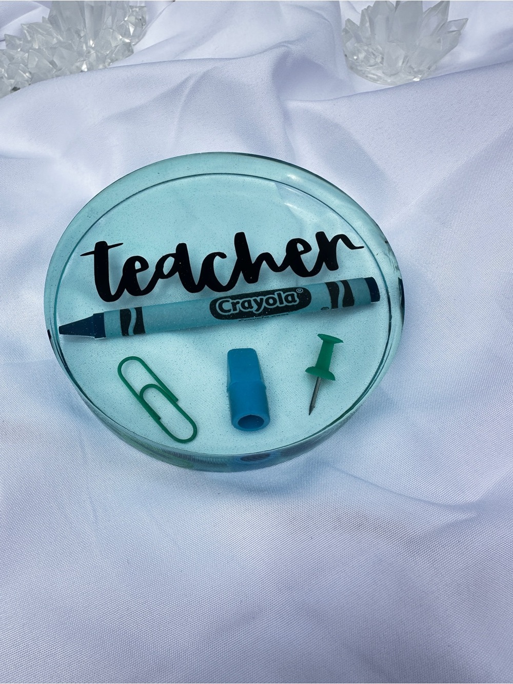Aqua Teacher Resin Coaster